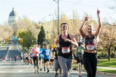 Slc marathon - You won’t want to miss the celebration of the thousands of lifetime achievements being created in the heart of Salt Lake City. Fun and excitement await all who attend! Start Time: 7:00 am. Start Location: Olympic Legacy Bridge. Finish Location: Library Square. Course Time Limit: 6 Hours and 30 Minutes. Half Marathon Awards Ceremony: 9:00 am.